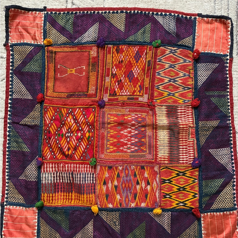 Colorful Geometric Patterned Textile